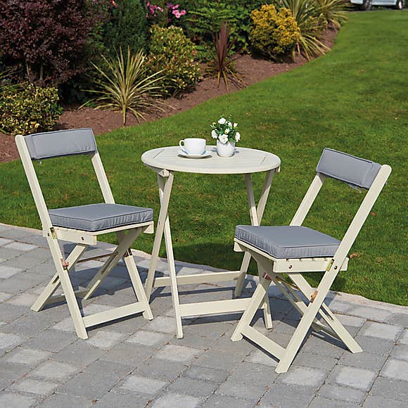 Greenhurst Raffles Bistro Set - Forest White - Hortibliss