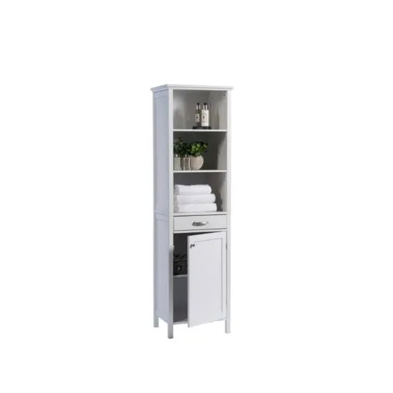 Tall Storage Cabinet - White - Hortibliss