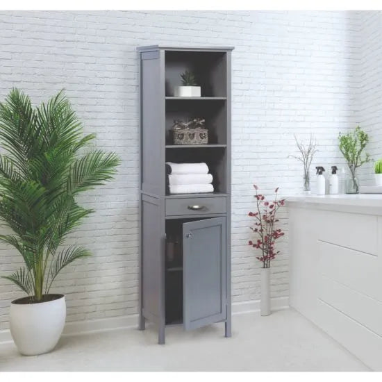 Tall Storage Cabinet - Grey - Hortibliss