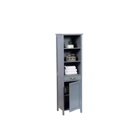 Tall Storage Cabinet - Grey - Hortibliss