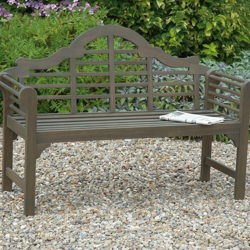 Greenhurst Lutyens Garden Bench - Woodland Grey - Hortibliss