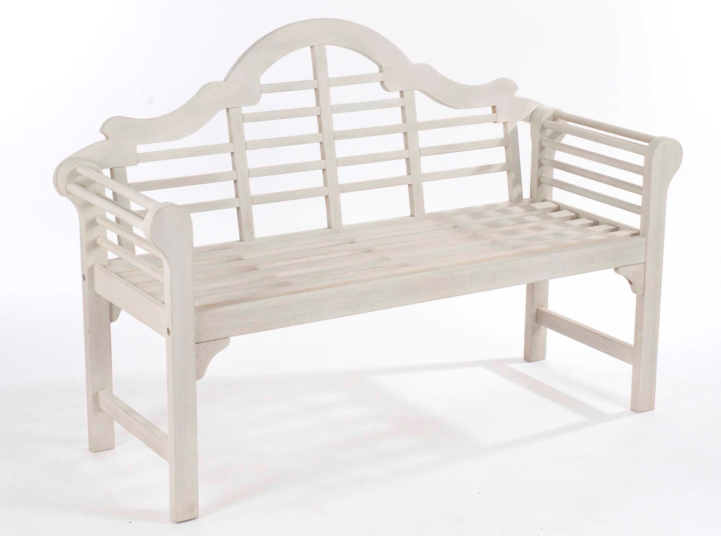 Greenhurst Lutyens Style Garden Bench - Forest White - Hortibliss