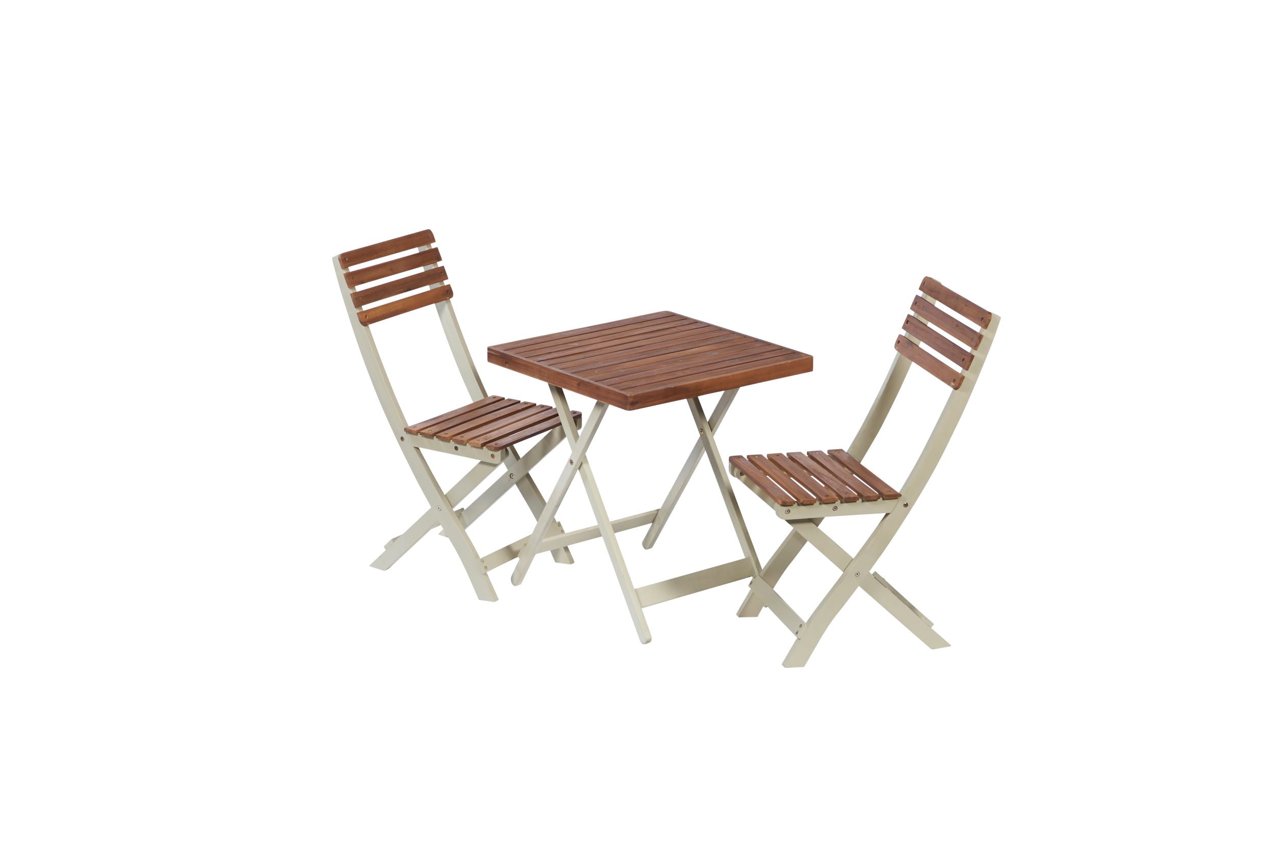 Gablemere Burley Hardwood Bistro Set - 2 Tone - Hortibliss