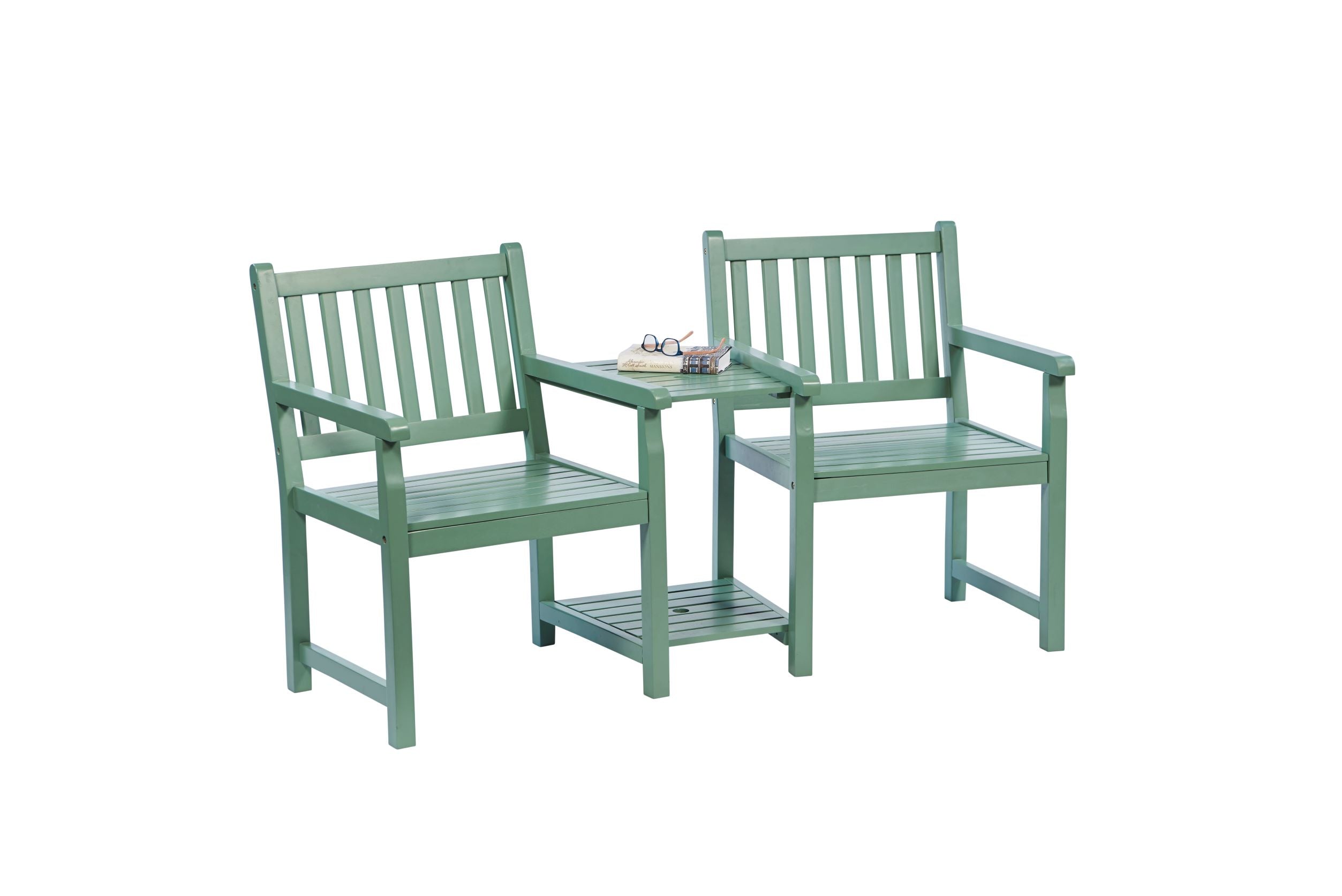 Greenhurst Danesford Duo Bench - Sage Green - Hortibliss