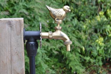 Wren Ornamental Brass Garden Tap - Hortibliss