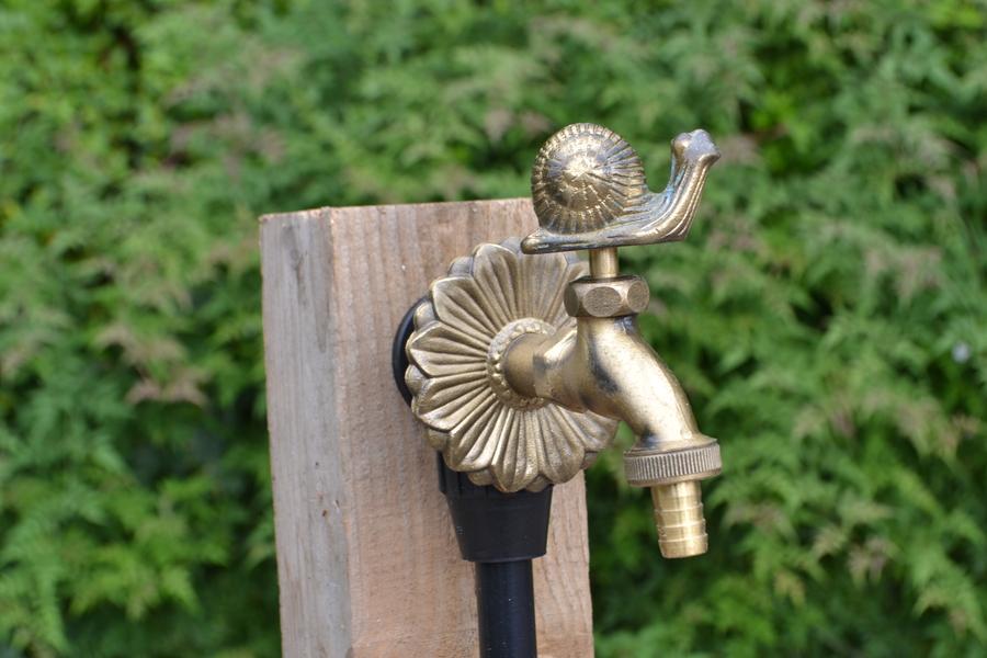 Snail Ornamental Brass Garden Tap - Hortibliss