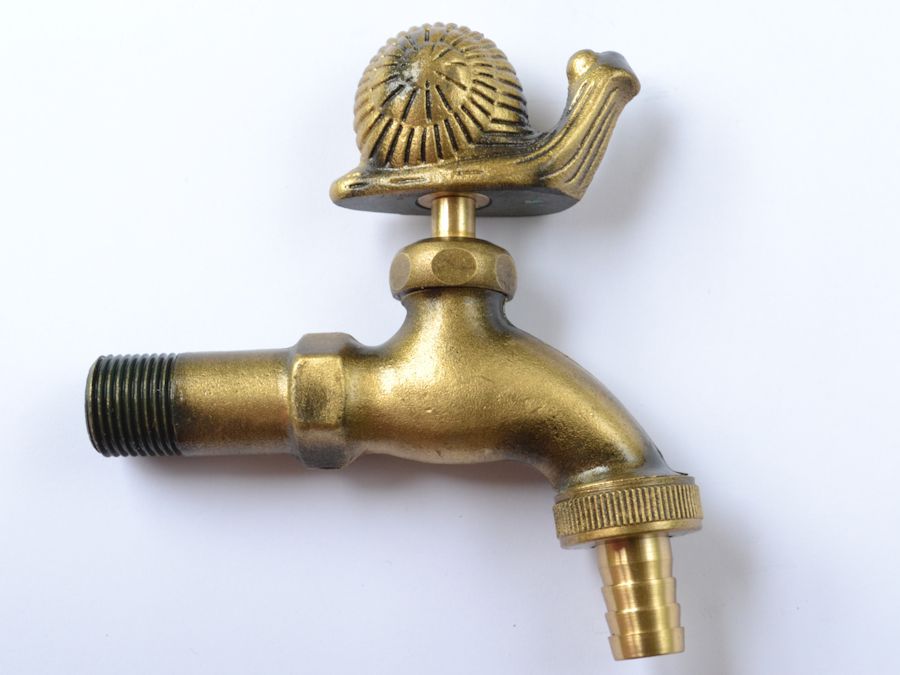 Snail Ornamental Brass Garden Tap - Hortibliss