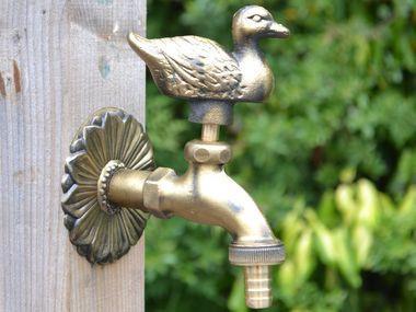 Duck Ornamental Brass Garden Tap - Hortibliss