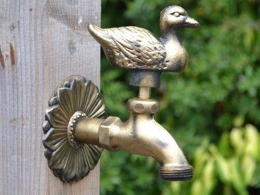 Duck Ornamental Brass Garden Tap - Hortibliss