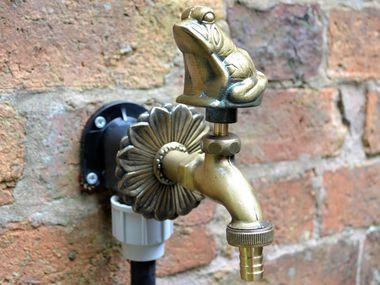 Frog Ornamental Brass Garden Tap - Hortibliss