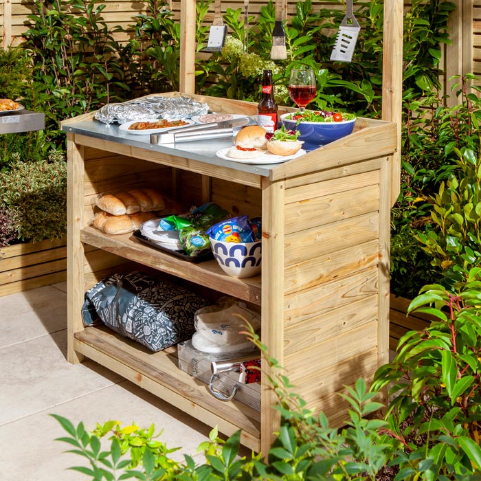 Rustic Barbecue Servery - Hortibliss