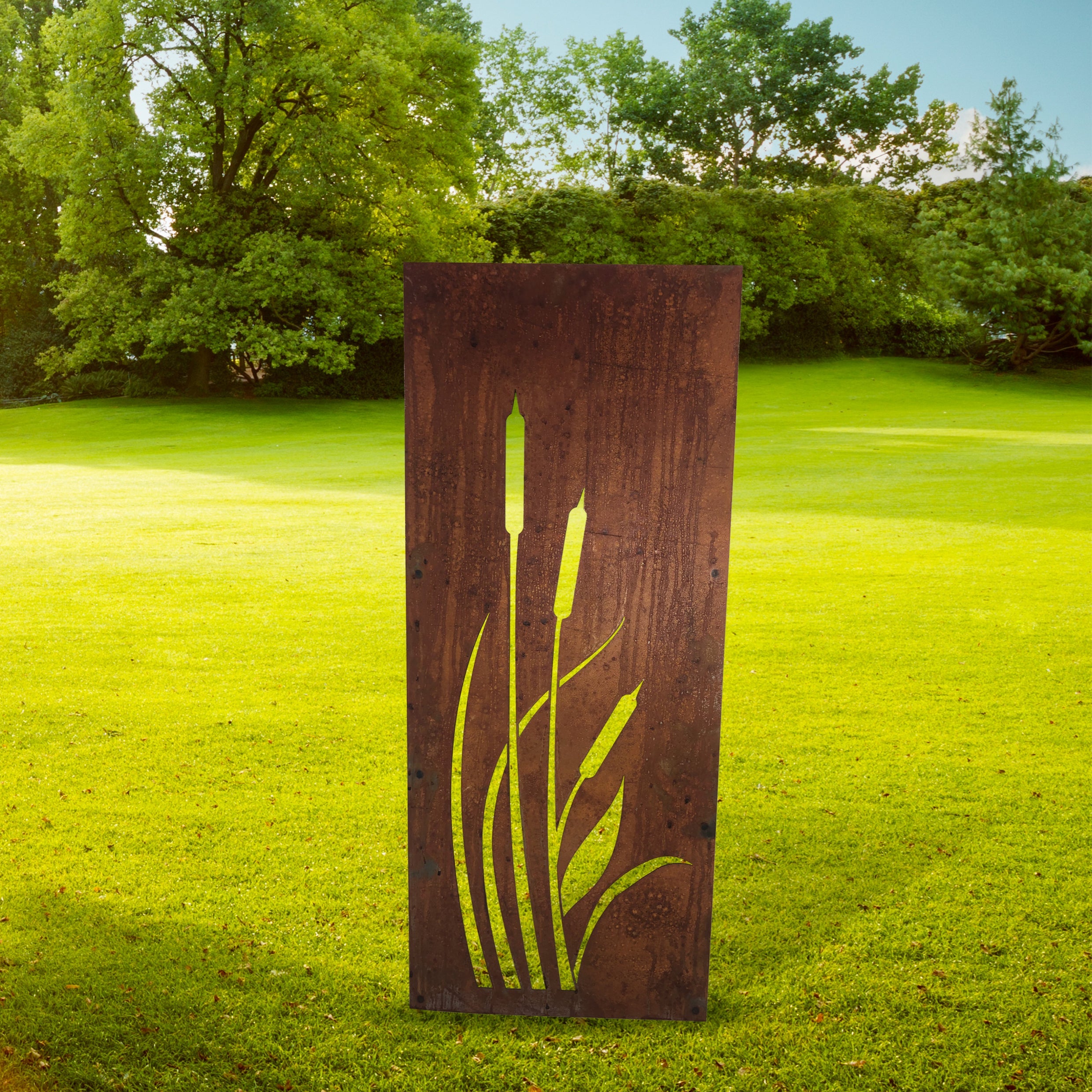 Bullrush Decorative Garden Screen - 2 Sizes - Hortibliss