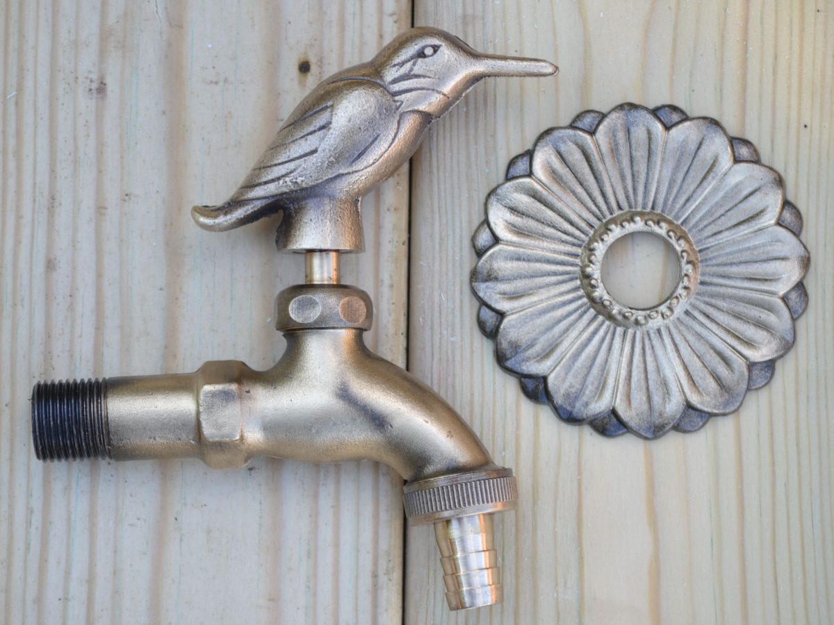 Kingfisher Ornamental Brass Garden Tap - Hortibliss