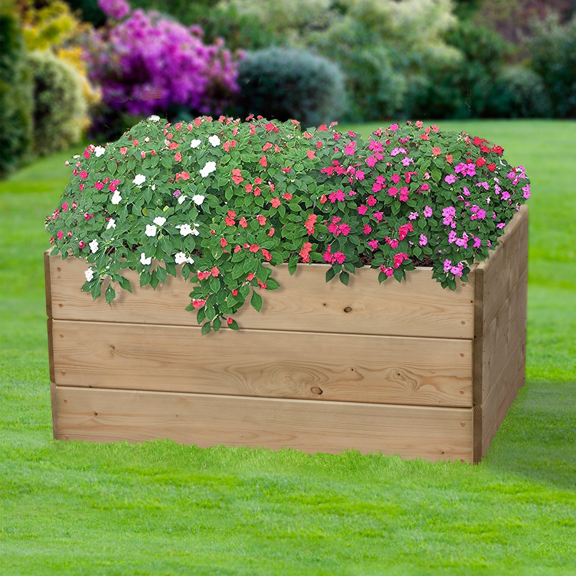 Rectangular Raised Bed 45cm High, 60 x 90cm - Hortibliss