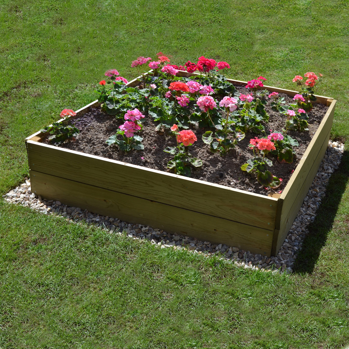 Square Raised Bed 30cm High, 120 x 120cm - Hortibliss