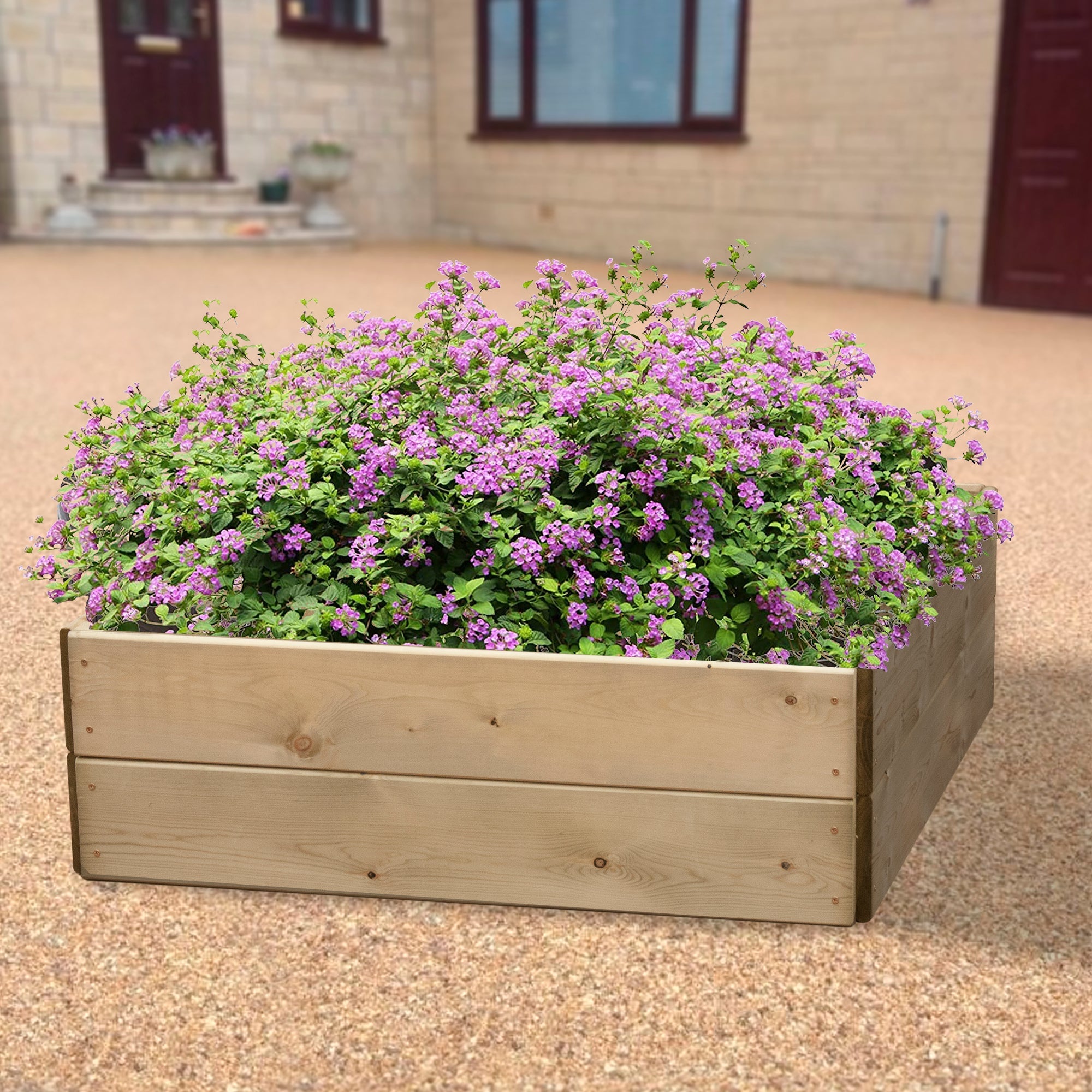 Square Raised Bed 30cm High, 90 x 90cm - Hortibliss