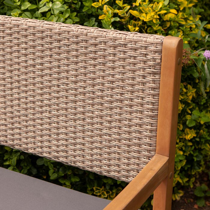 Rowlinson Rattan Bench - Natural - Hortibliss