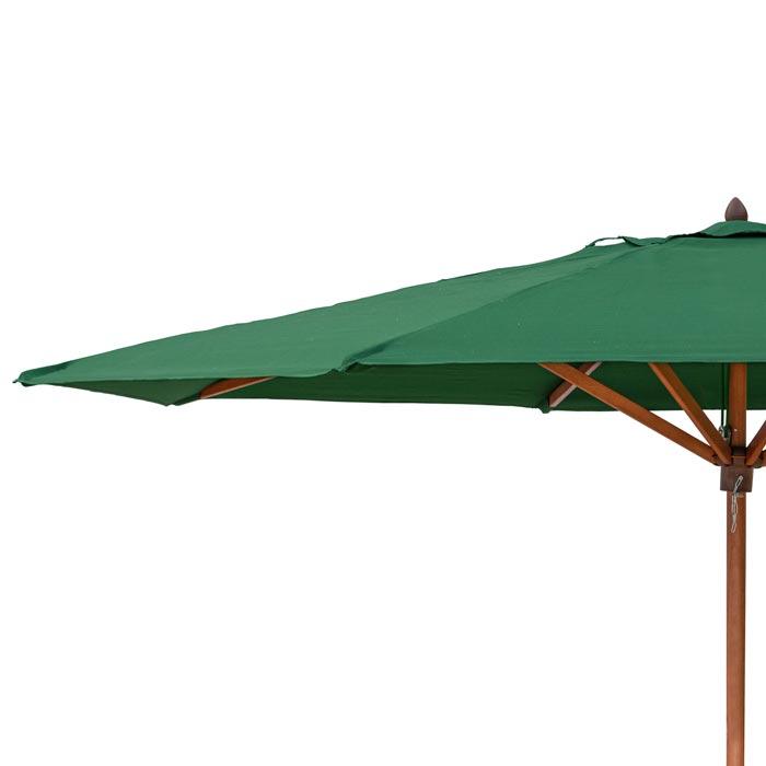 Rowlinson Willington Green 2.7m Wooden Parasol - Hortibliss