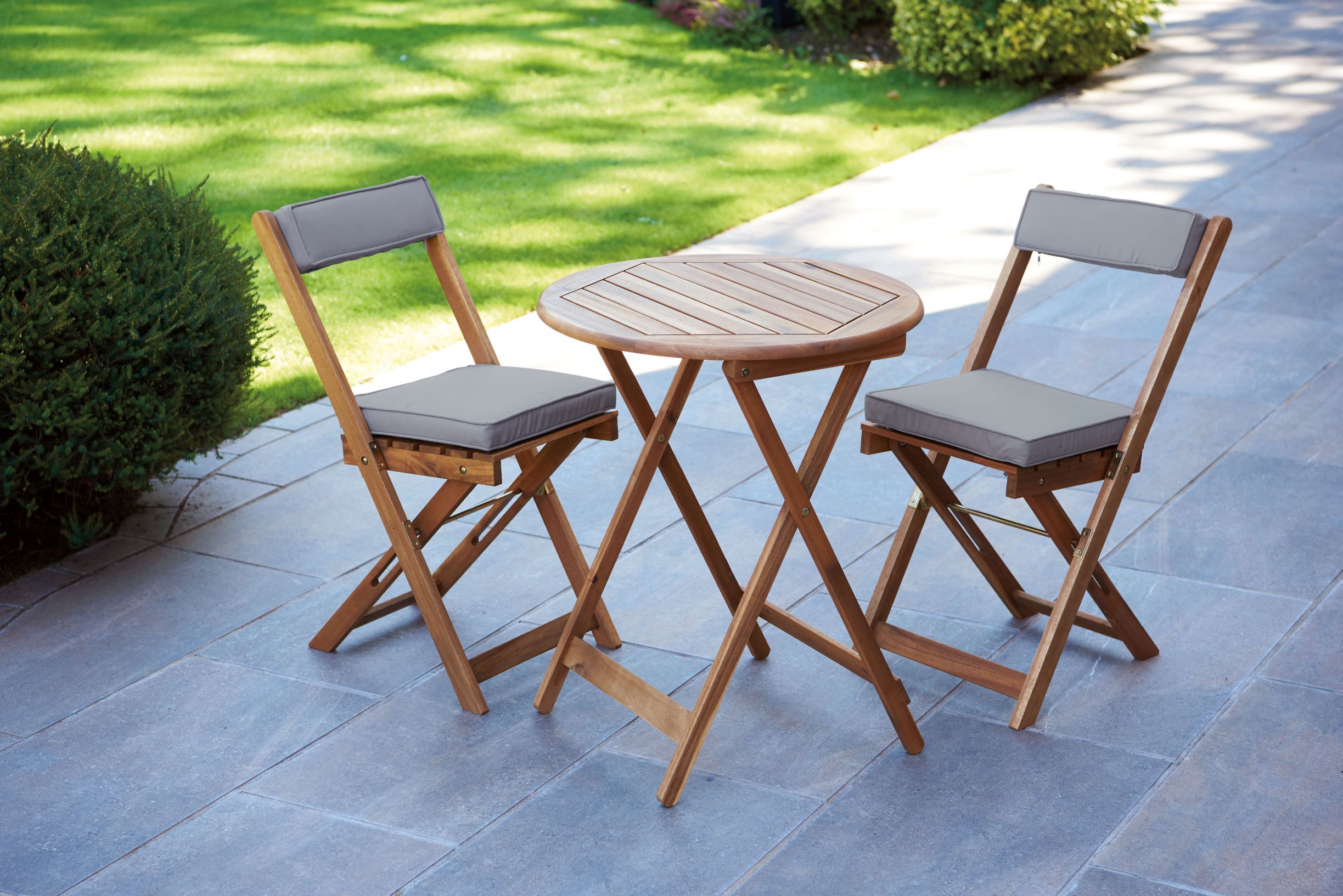 Greenhurst Raffles Bistro Set - Natural - Hortibliss