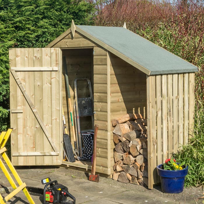 Rowlinson Oxford Shed and Log Store - Hortibliss