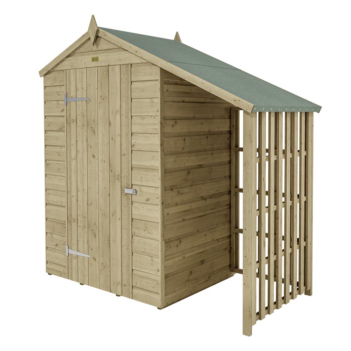 Rowlinson Oxford Shed and Log Store - Hortibliss