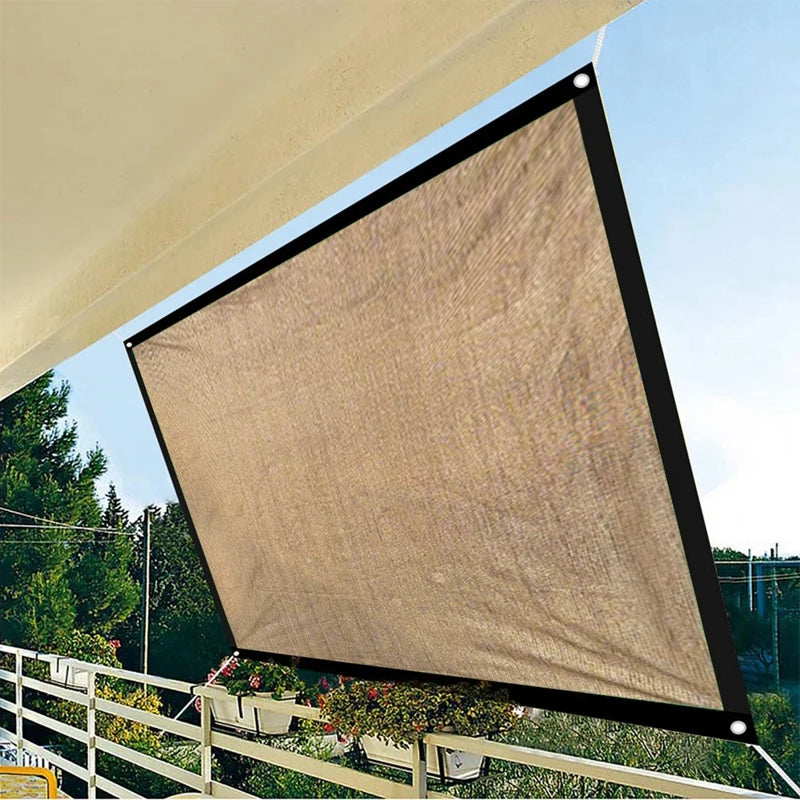 Outdoor Patio Sun Shade Sail Rectangle Garden Sunshade Net Garden Balcony Net Summer Anti-UV Sun Shelter Awning Car Canopy - Hortibliss