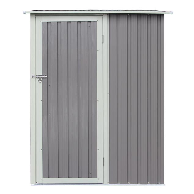 Rowlinson Trentvale 5x3 Metal Pent Shed - Light Grey - Hortibliss