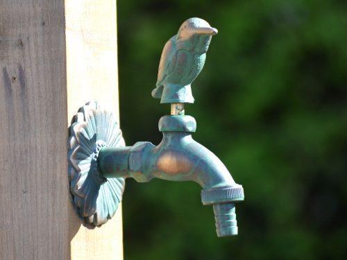 Kingfisher Ornamental Verdigris Garden Tap - Hortibliss