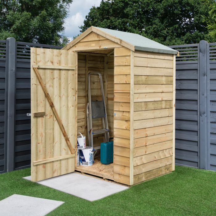 Garden Shop 4 x 3 Overlap Shed - Hortibliss