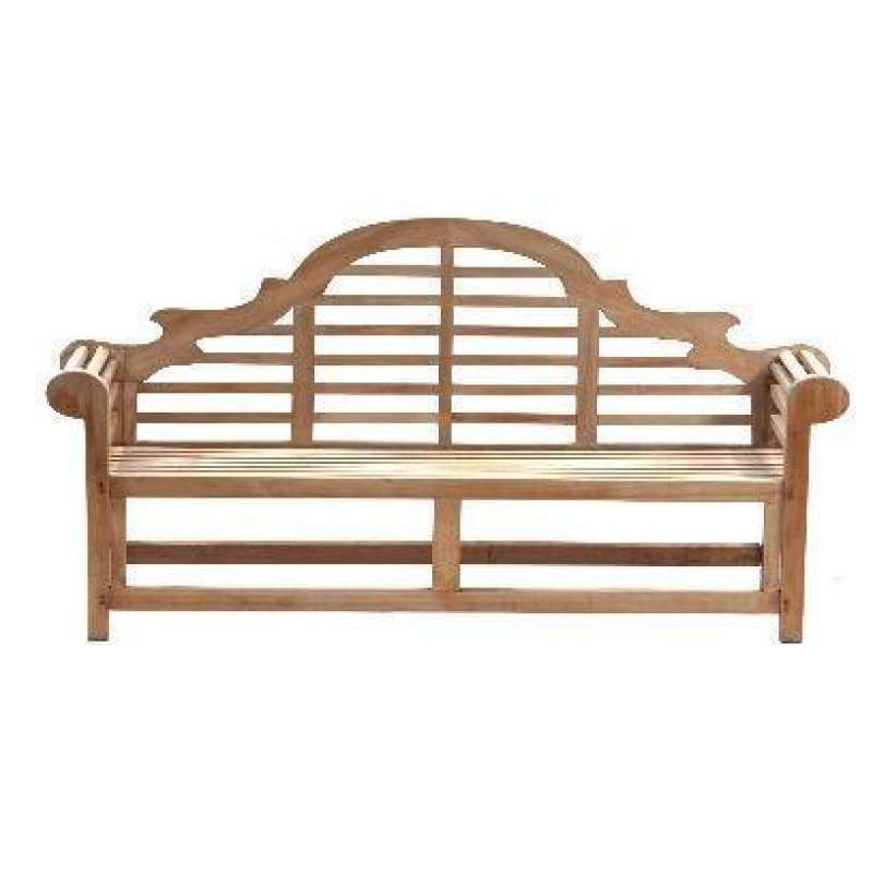 Solid Teak 3 Seater Lutyens Bench - Hortibliss