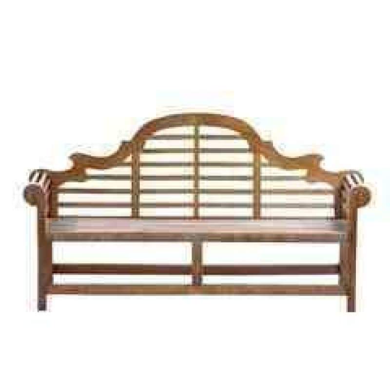 Solid Teak 4 Seater Lutyens Bench - Hortibliss