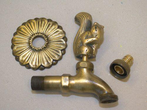 Squirrel Ornamental Brass Garden Tap - Hortibliss