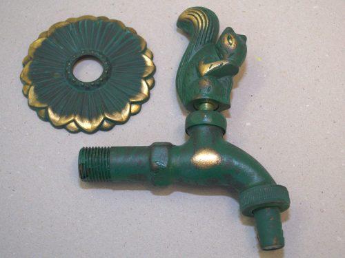 Squirrel Ornamental Verdigris Garden Tap - Hortibliss