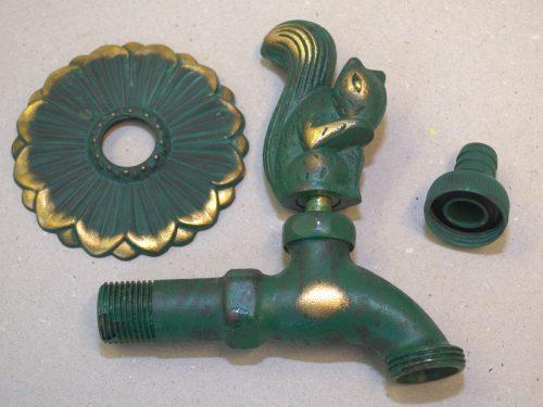 Squirrel Ornamental Verdigris Garden Tap - Hortibliss