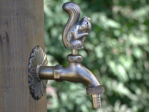 Squirrel Ornamental Brass Garden Tap - Hortibliss